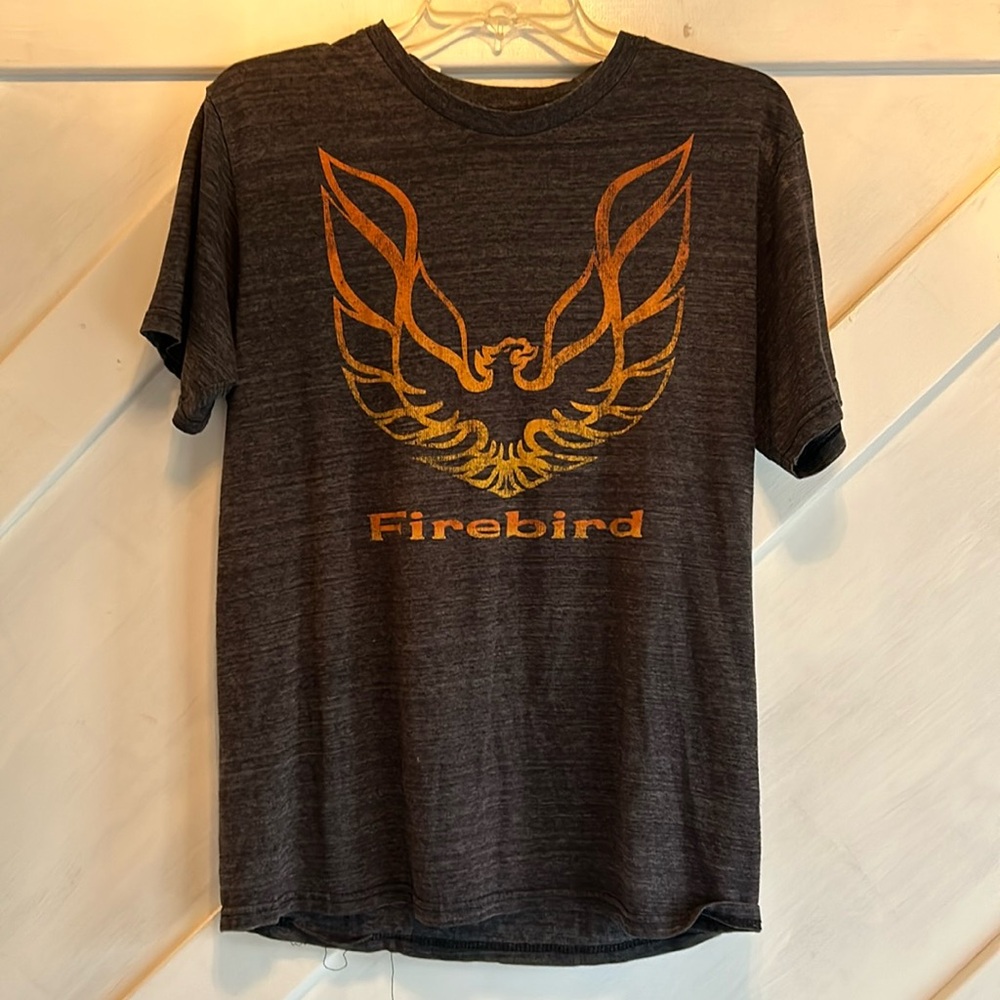 Pontiac GM Firebird classic Vintage Graphic T-shirt ombre orange Phoenix Size MD